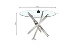 LASI – Table à manger en Verre – 120 cm