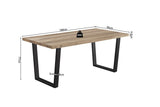 ARMIN – Table à manger 180 x 90 cm