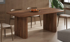 JEAN – Table à Manger en Bois de Manguier Brun Clair – 100 x 200 cm