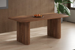 JEAN – Table à Manger en Bois de Manguier Brun Clair – 100 x 200 cm