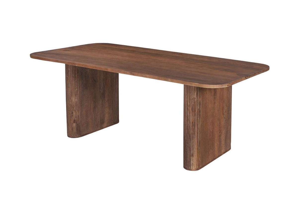 JEAN – Table à Manger en Bois de Manguier Brun Clair – 100 x 200 cm