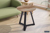 PASO 2 – Table d'appoint décor chêne vieilli