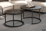 BOSTON – Table basse en verre décor