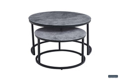 BOSTON – Table basse en verre décor
