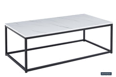 DALLAS – Table basse décor marbre blanc