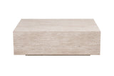 JACKY – Table basse décor travertin beige