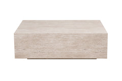 JACKY – Table basse décor travertin beige