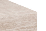JACKY – Table basse décor travertin beige
