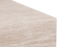 JACKY – Table basse décor travertin beige