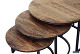 ARNOD – Set de 3 tables basses en bois de manguier