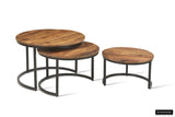 ARNOD – Set de 3 tables basses en bois de manguier
