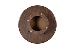 TOMAR – Set de tables basses rondes chêne fumé et pierre Pandora