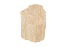 ORIA – Table basse organique décor travertin beige