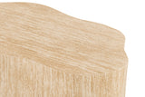 ORIA – Table basse organique décor travertin beige
