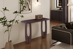 BRAGA – Console ovale danoise en bois de manguier