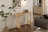 BRAGA – Console ovale danoise en bois de manguier