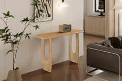 BRAGA – Console ovale danoise en bois de manguier