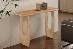 BRAGA – Console ovale danoise en bois de manguier
