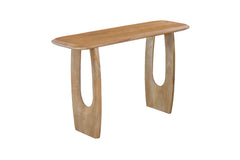 BRAGA – Console ovale danoise en bois de manguier