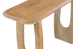 BRAGA – Console ovale danoise en bois de manguier