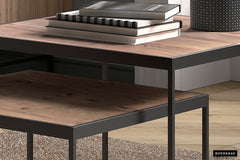 QUINN – Set de 2 tables basses en bois de manguier
