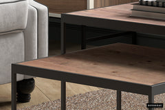 QUINN – Set de 2 tables basses en bois de manguier