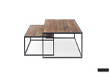 QUINN – Set de 2 tables basses en bois de manguier