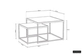 QUINN – Set de 2 tables basses en bois de manguier