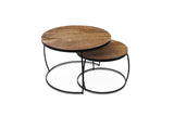 LARS – Set de 2 tables basses en bois de manguier