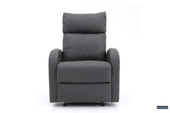 FRANCE – Fauteuil relax manuel PU noir