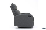 FRANCE – Fauteuil relax manuel PU noir