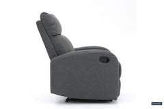 FRANCE – Fauteuil relax manuel PU noir