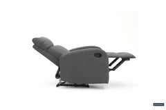 FRANCE – Fauteuil relax manuel PU noir