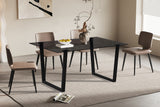 BOAZ – Table à manger rectangulaire en verre – 150 cm
