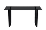 BOAZ – Table à manger rectangulaire en verre – 150 cm