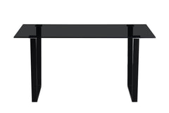 BOAZ – Table à manger rectangulaire en verre – 150 cm