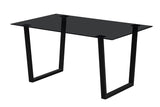 BOAZ – Table à manger rectangulaire en verre – 150 cm