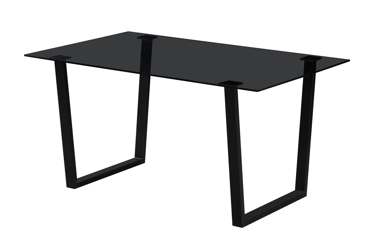 BOAZ – Table à manger rectangulaire en verre – 150 cm