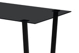 BOAZ – Table à manger rectangulaire en verre – 150 cm