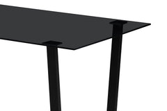 BOAZ – Table à manger rectangulaire en verre – 150 cm