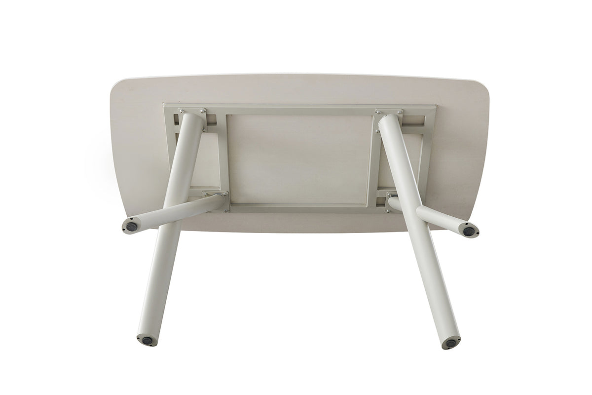 ORION – Table à manger rectangulaire effet pierre beige