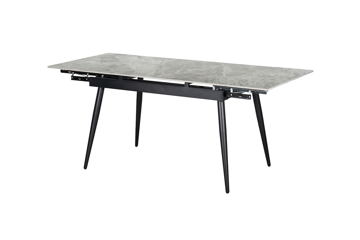 HERO – Table à manger extensible pierre brillante – 120-180 cm