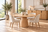 PORTO – Table à manger décor chêne naturel