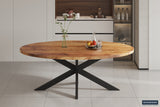 ALEXA – Table à manger ovale en bois de manguier – 200 cm