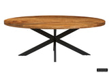 ALEXA – Table à manger ovale en bois de manguier – 200 cm