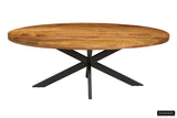 ALEXA – Table à manger ovale en bois de manguier – 200 cm