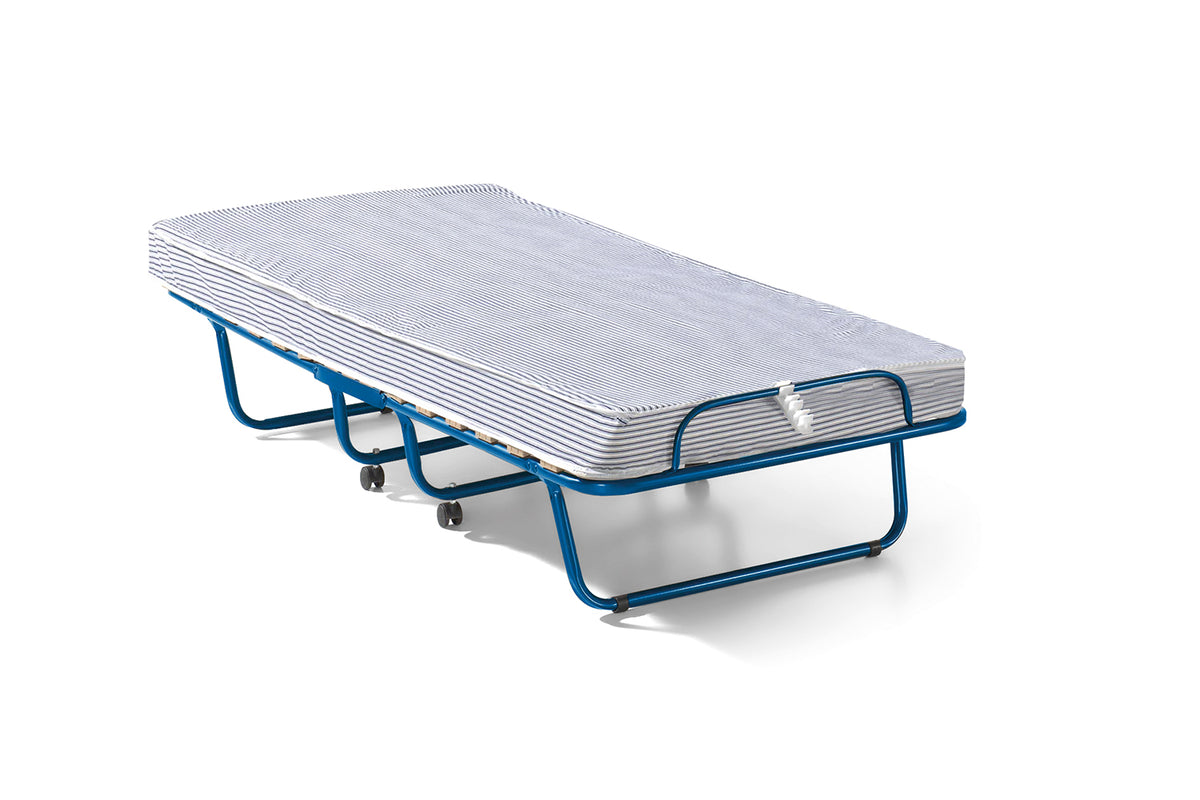 SAFARI – Lit pliable métal bleu – 80 x 190 cm