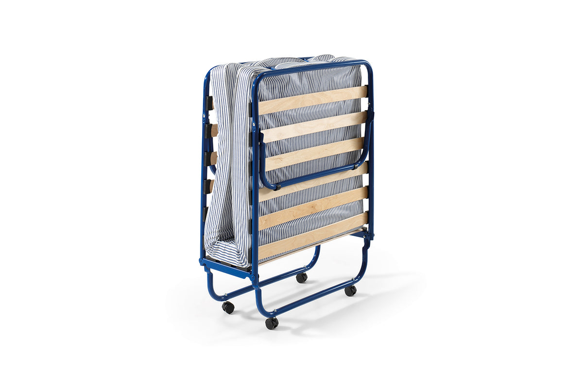 SAFARI – Lit pliable métal bleu – 80 x 190 cm