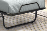 BRUXELLES – Lit pliable métal noir – 90 x 200 cm