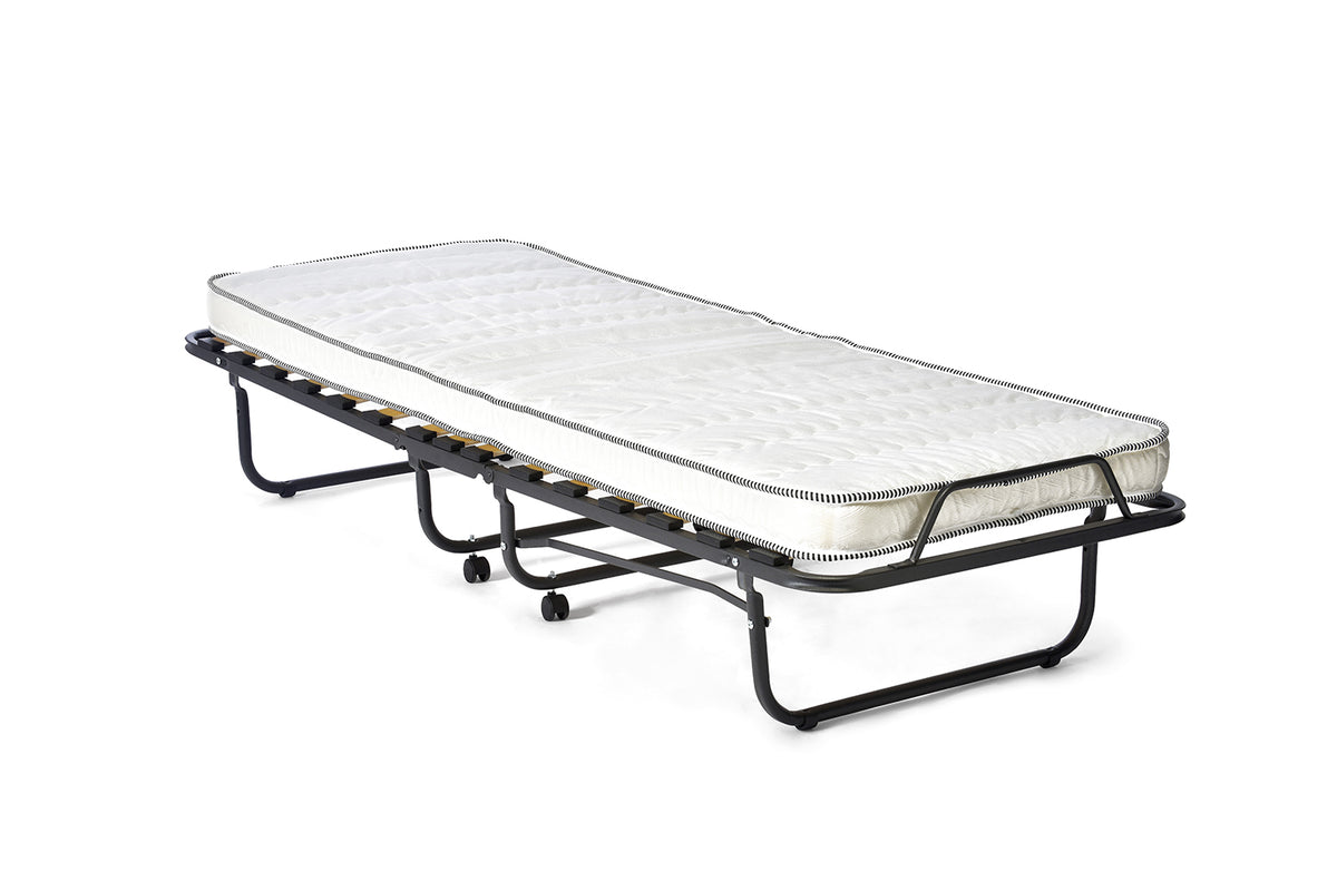 BRUXELLES – Lit pliable métal noir – 90 x 200 cm